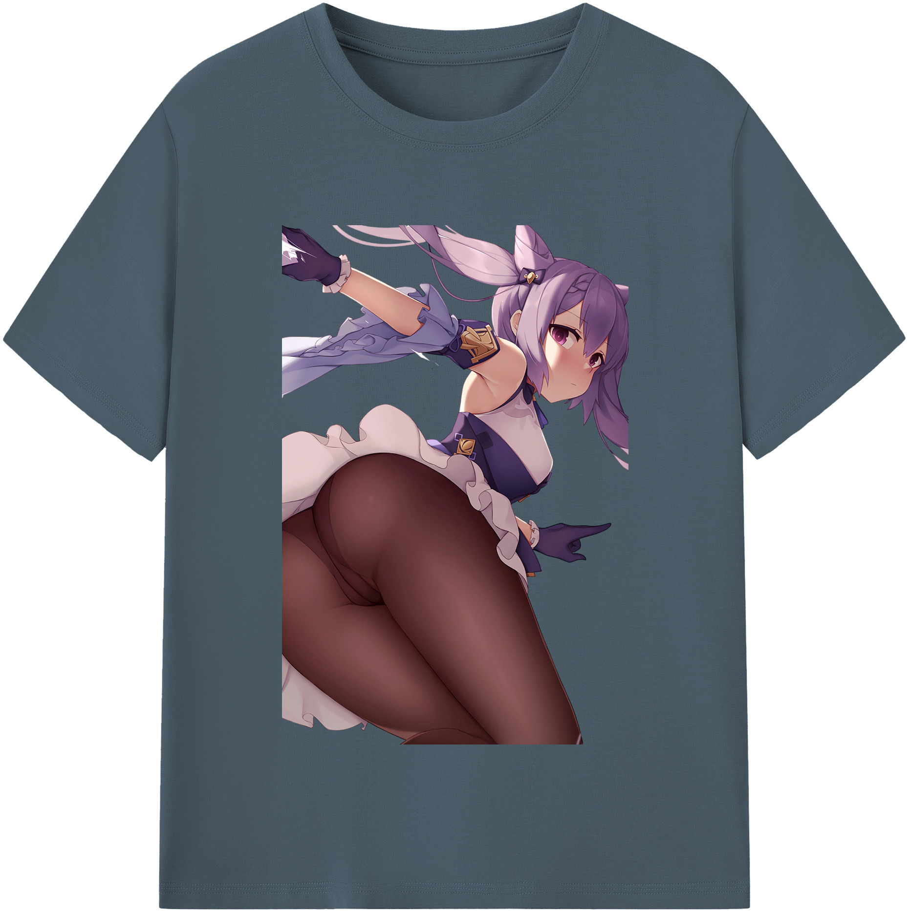げんし神 刻晴 こくせい genshin Kokusei 綿100％半袖Tシャツ（フロントプリント）